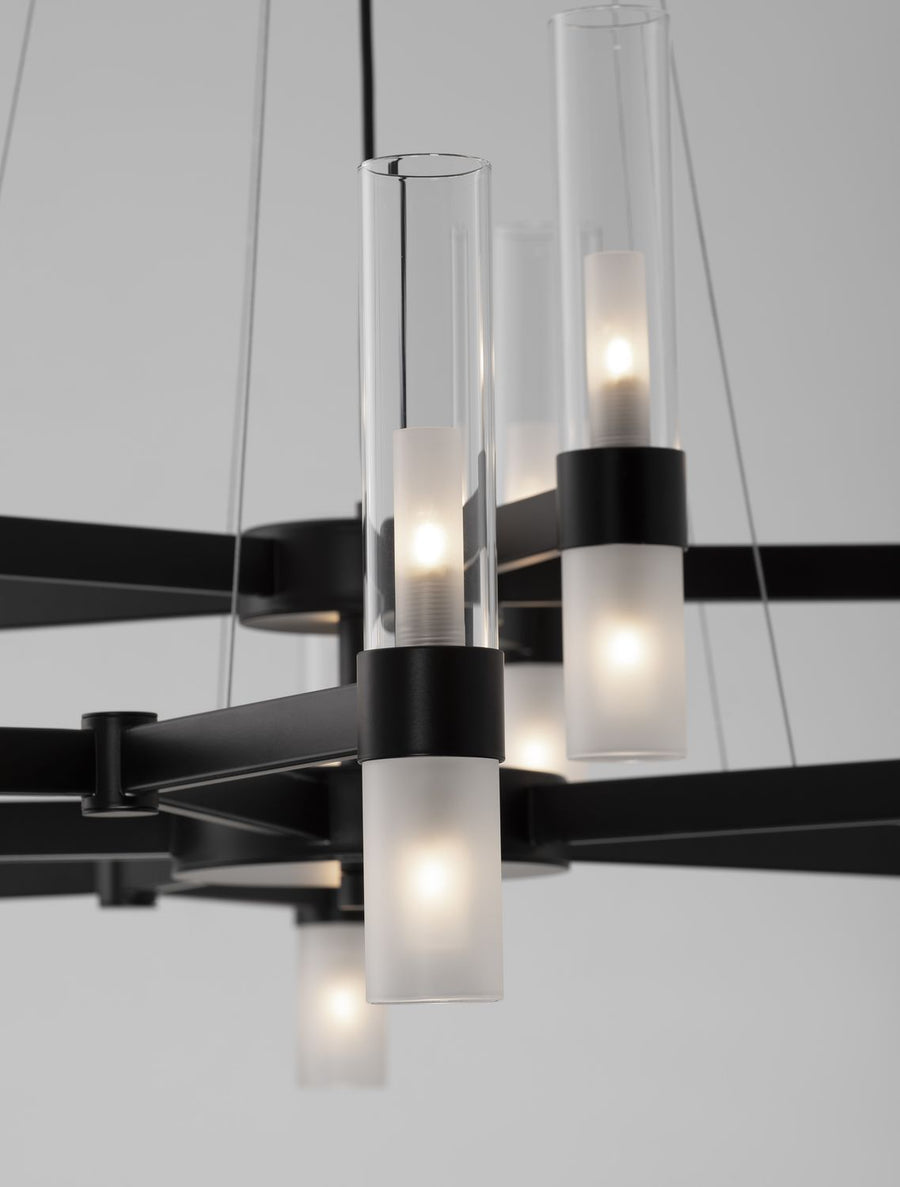 Suspension Century noire, verre