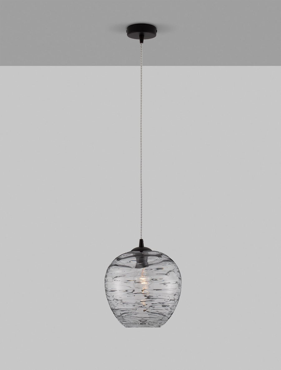 Suspension Evleen noire, verre (9009258)