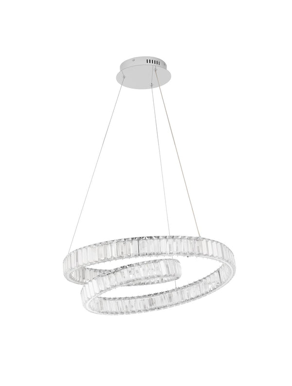 Suspension Conceto chromée, cristal (9019720)