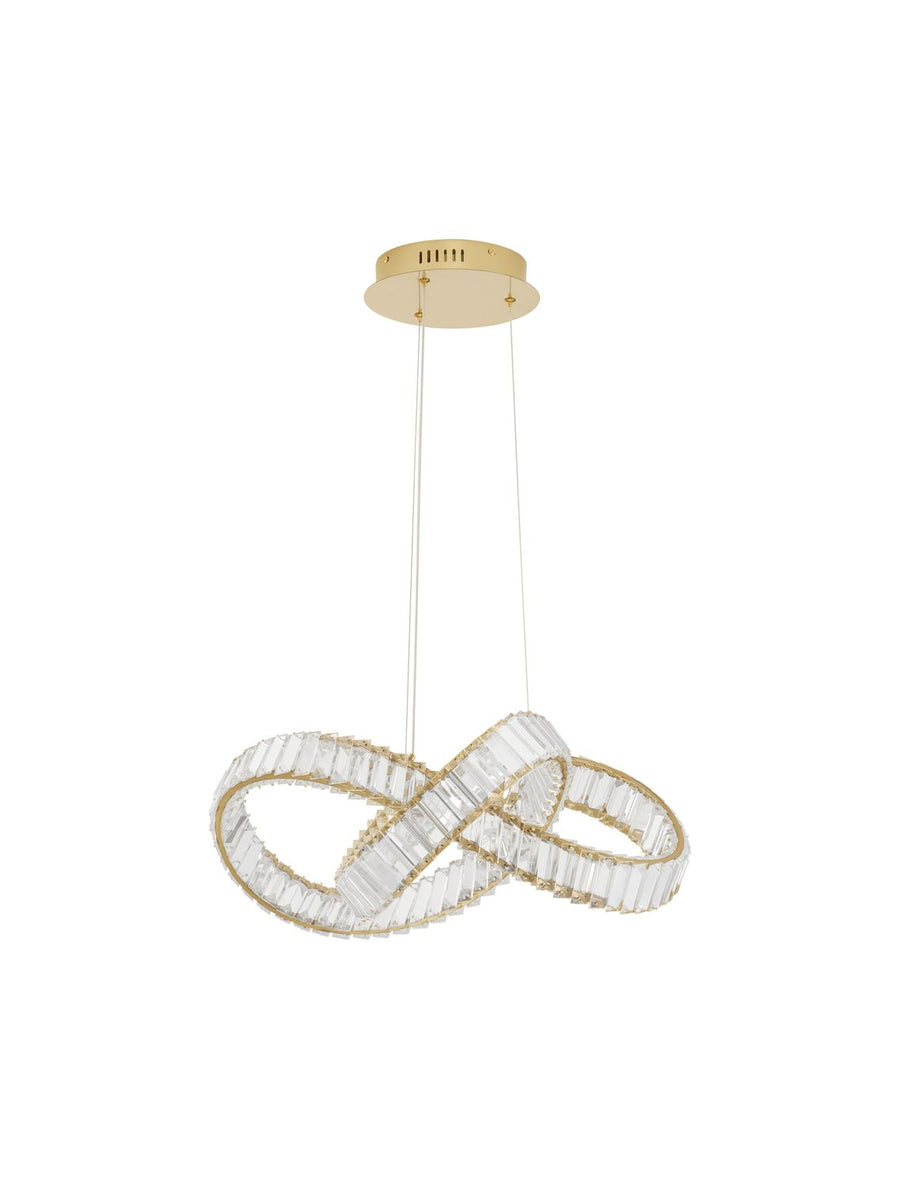 Suspension Conceto dorée, cristal (9019722)