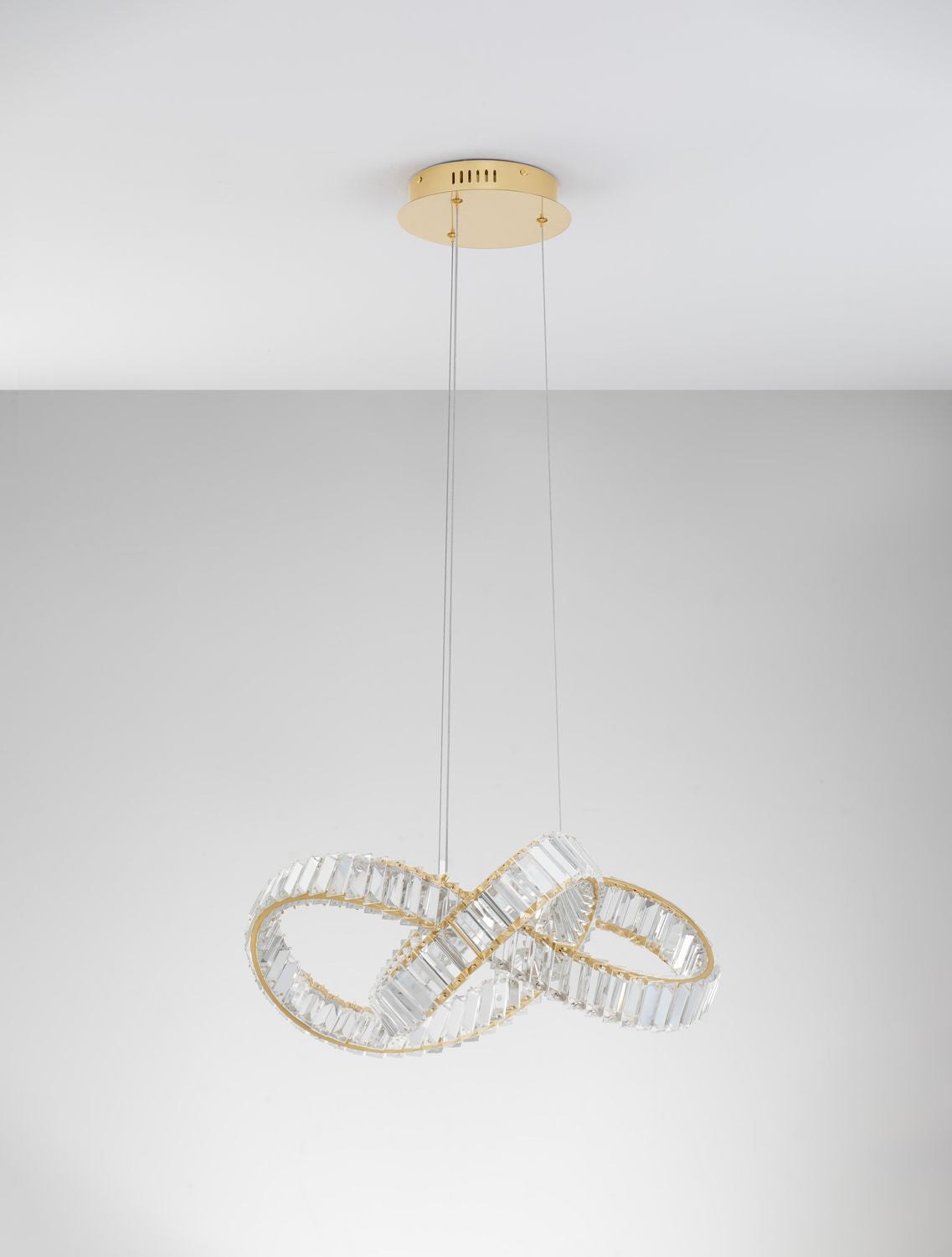 Suspension Conceto dorée, cristal (9019722)