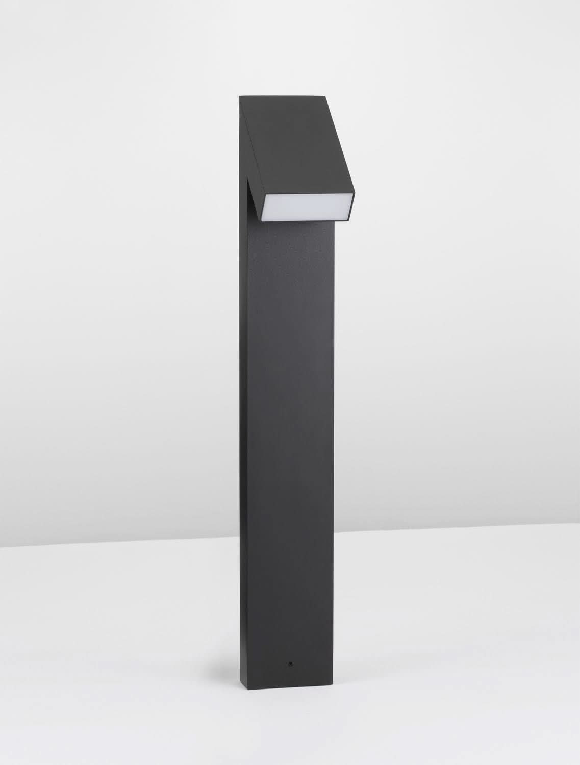 Borne extérieure Brigitta noire, H 80 cm