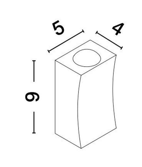 Applique extérieure Dewei blanche