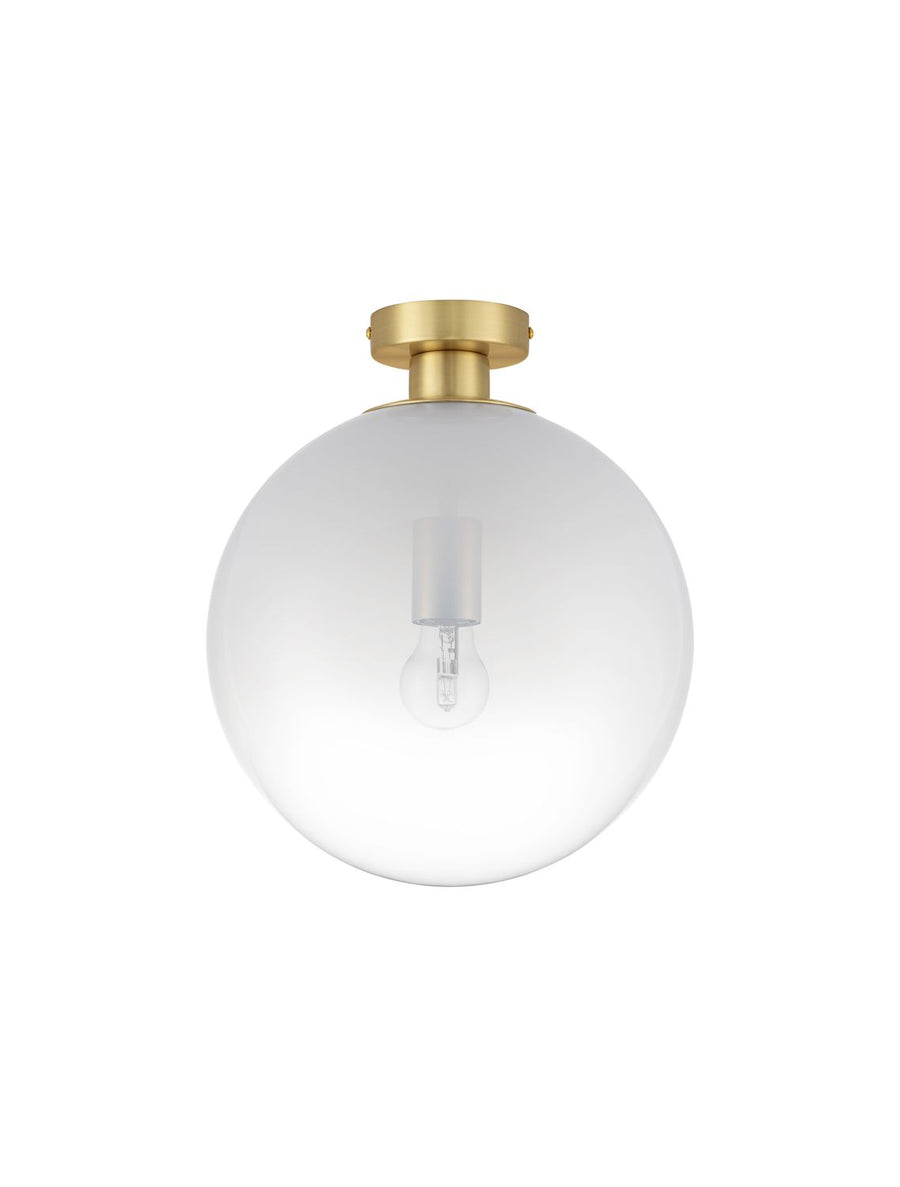 Plafonnier Vita doré, verre, H 35,5 cm