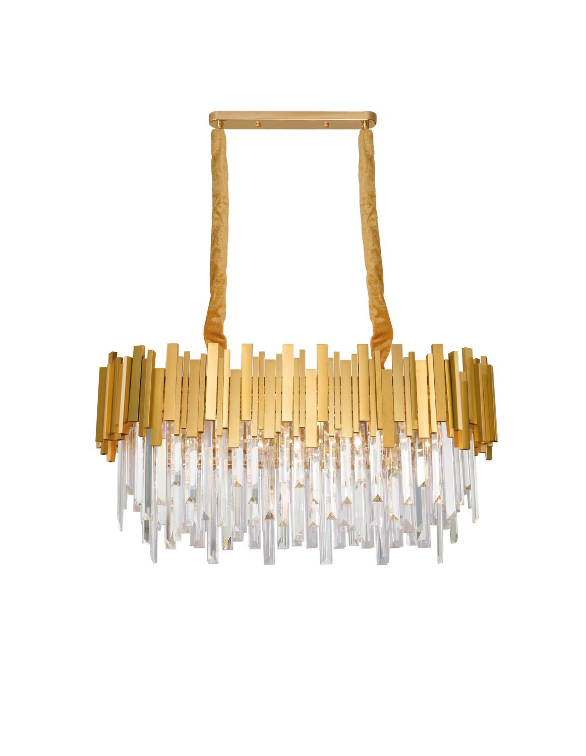 Produit seul sur fond blanc, vue frontale du luminaire complet