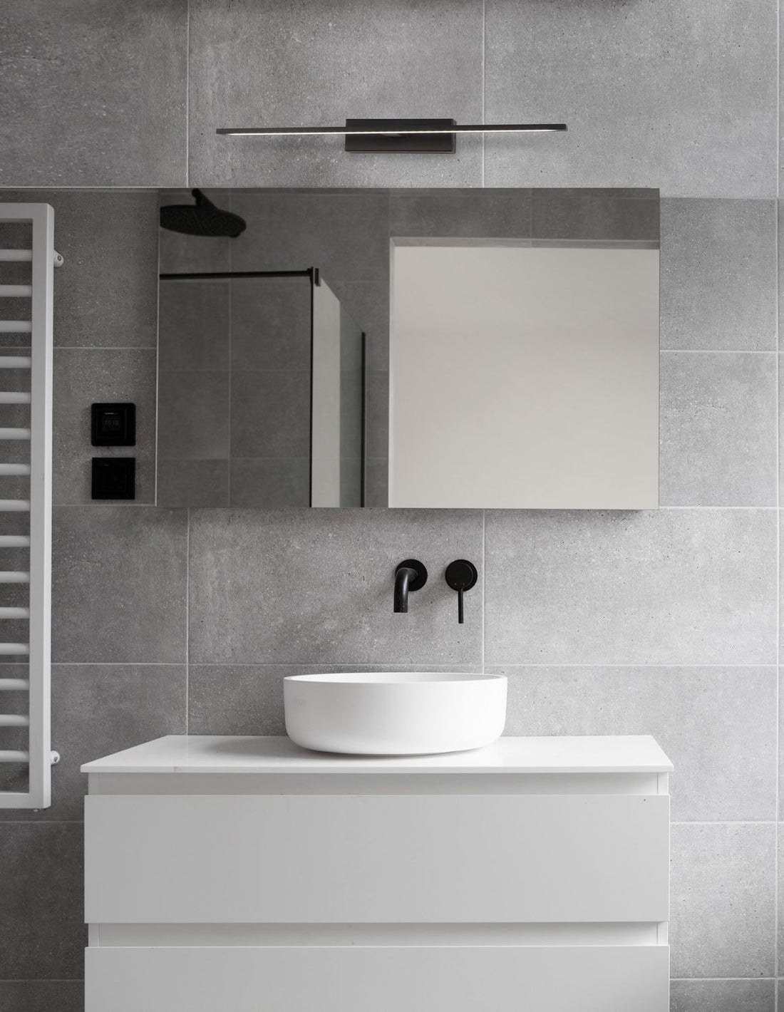 Applique murale | Mondrian Noire L 62 cm