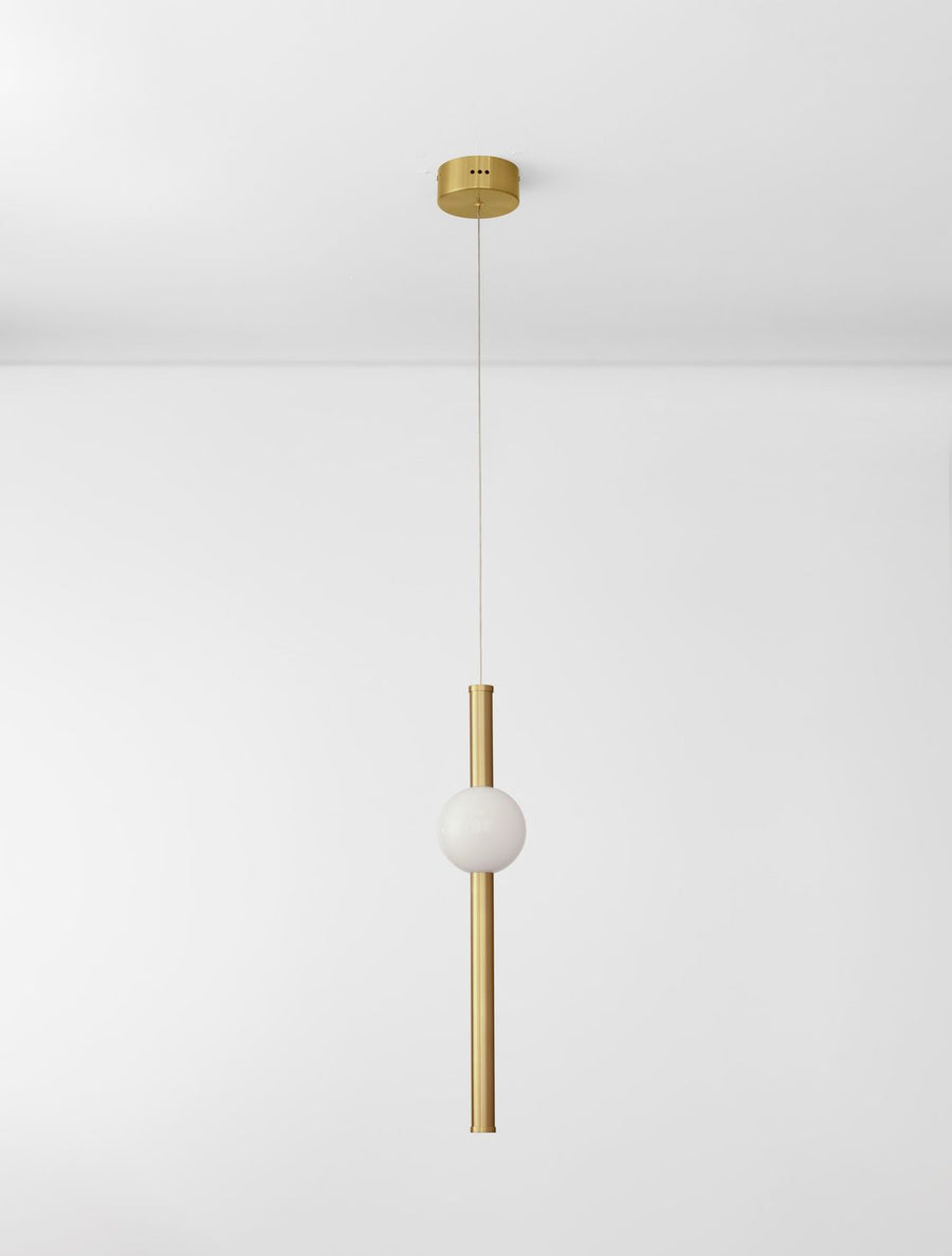 Suspension Neutron dorée, H 150 cm (9054451)