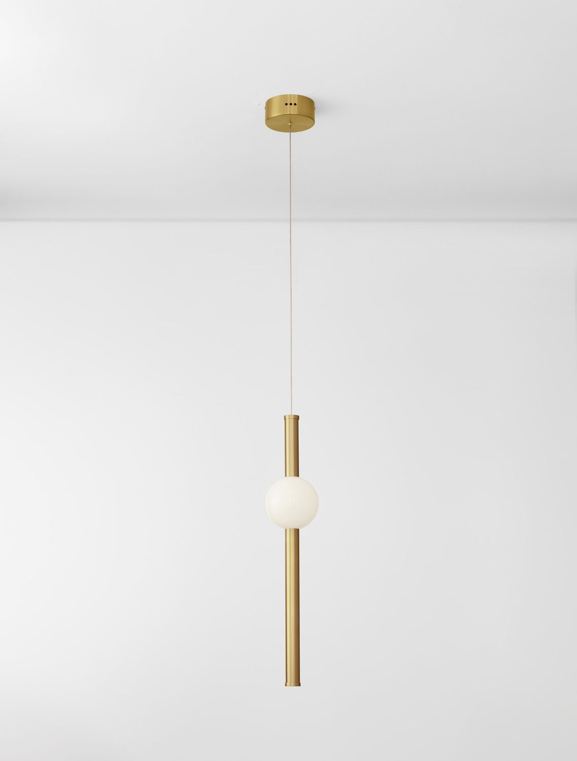 Suspension Neutron dorée, H 150 cm (9054451)