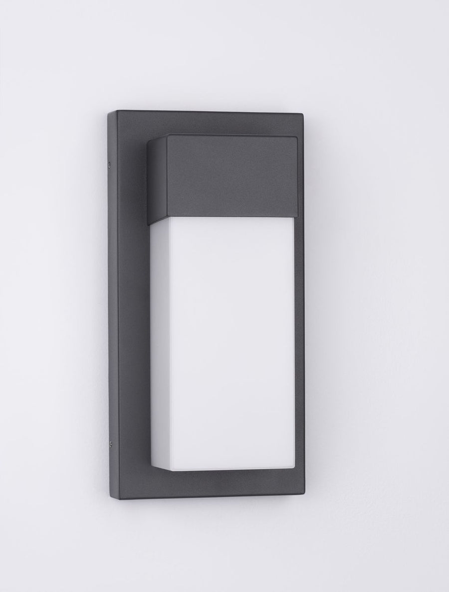 Applique extérieure Leto noire, H 29 cm (9060202)