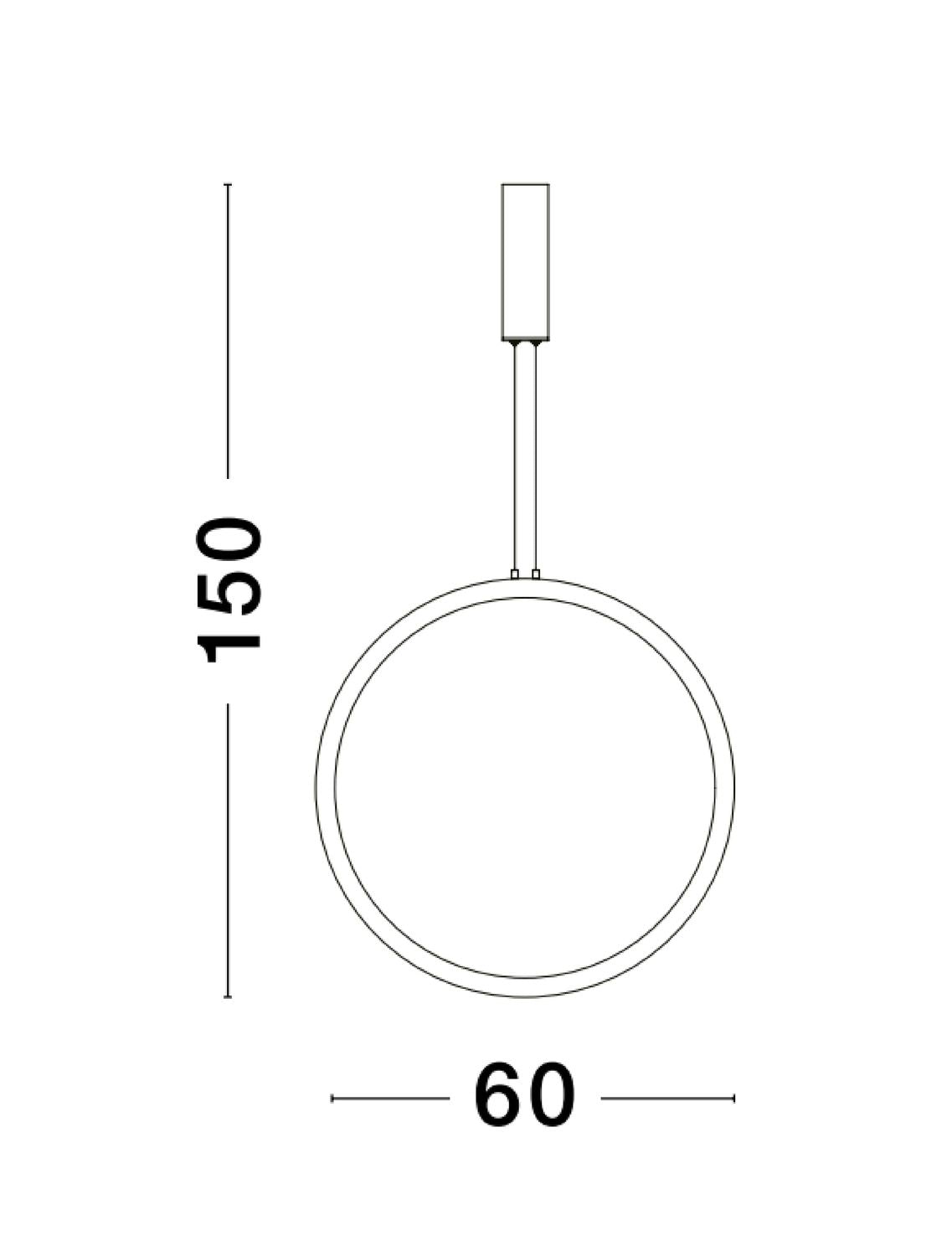 Suspension Change laiton, H 150 cm (9070168)