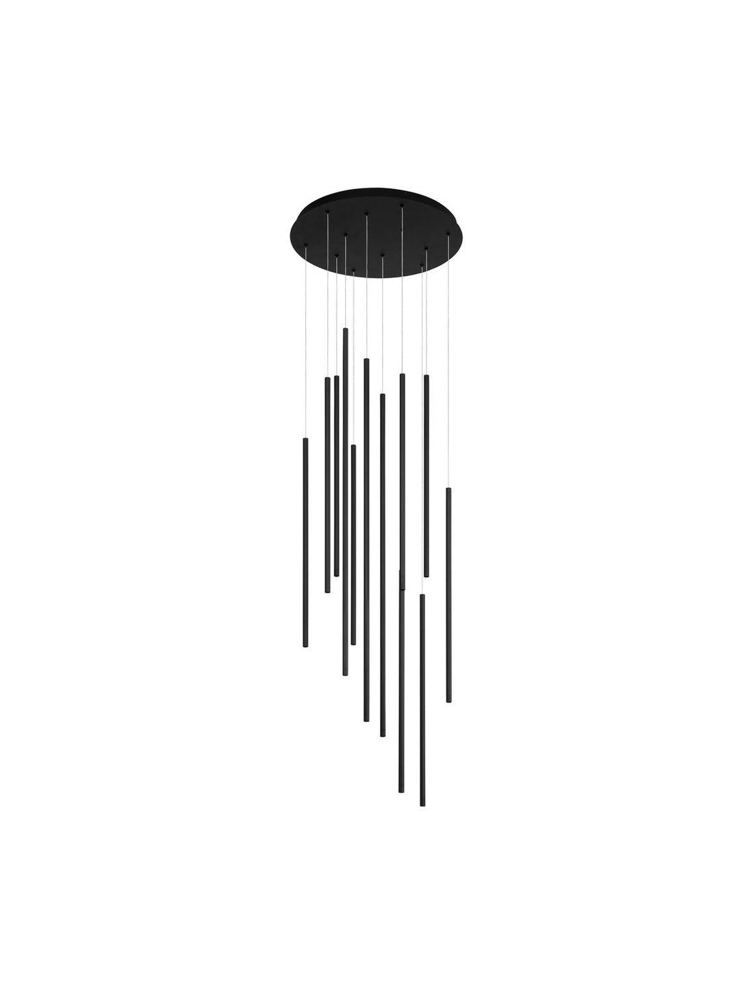 Suspension Elettra noire, Ø 540 cm