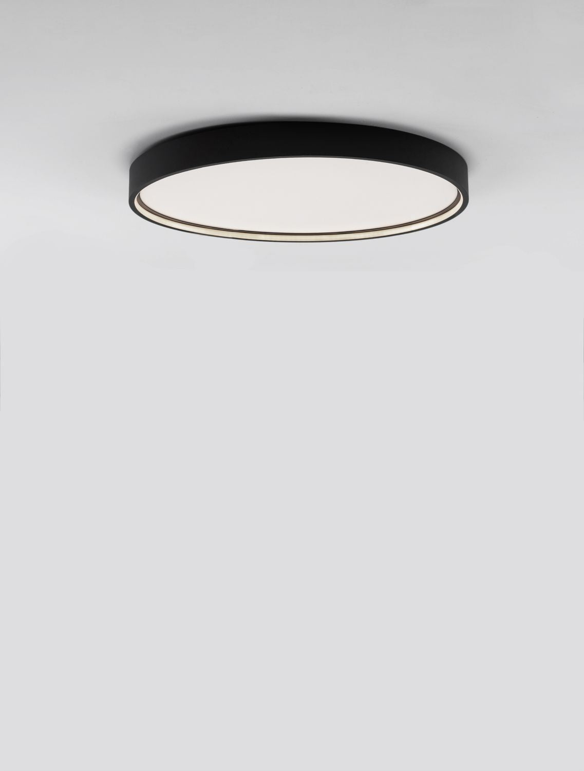 Plafonnier Olaf noir, Ø 60 cm