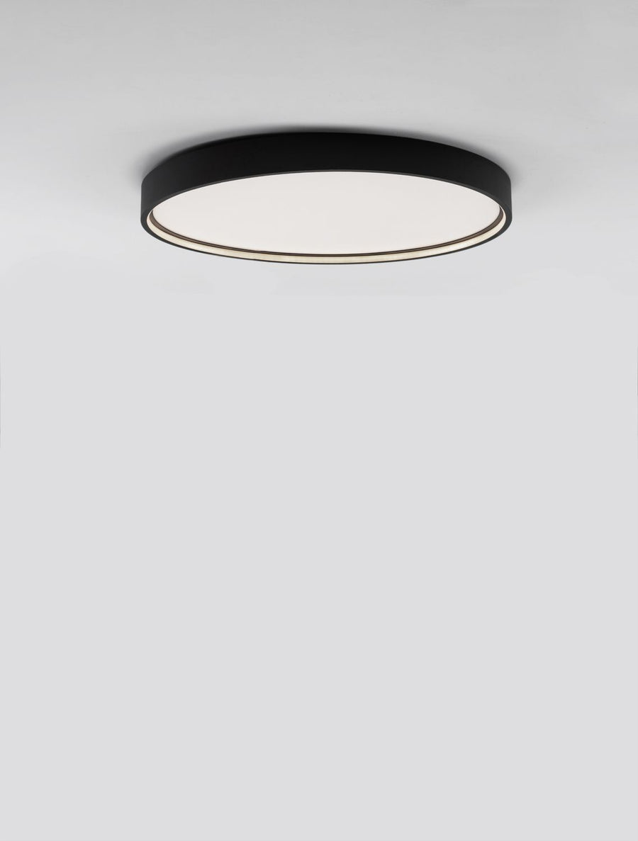 Plafonnier Olaf noir, Ø 60 cm