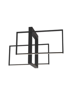 Plafonnier Clea noir, L 70 cm