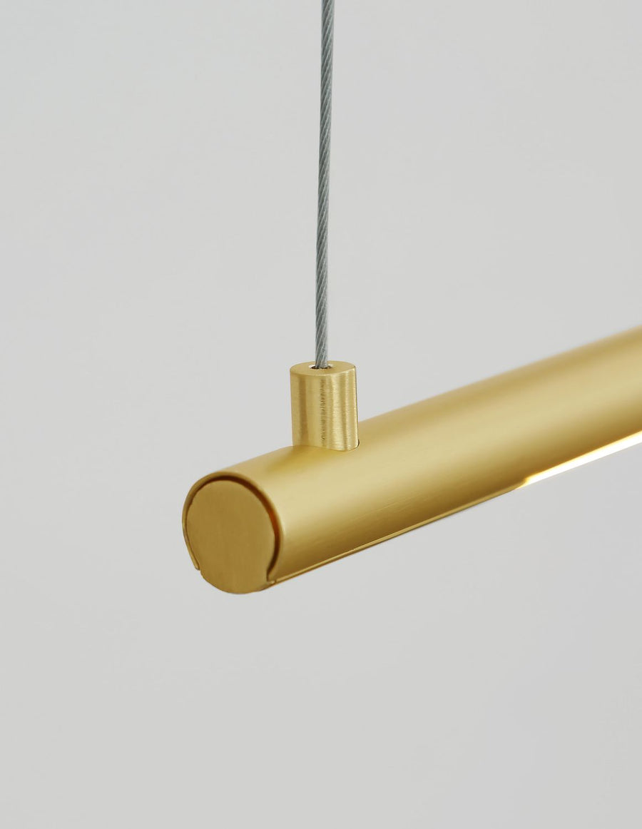 Suspension Elettra laiton, H 150 cm