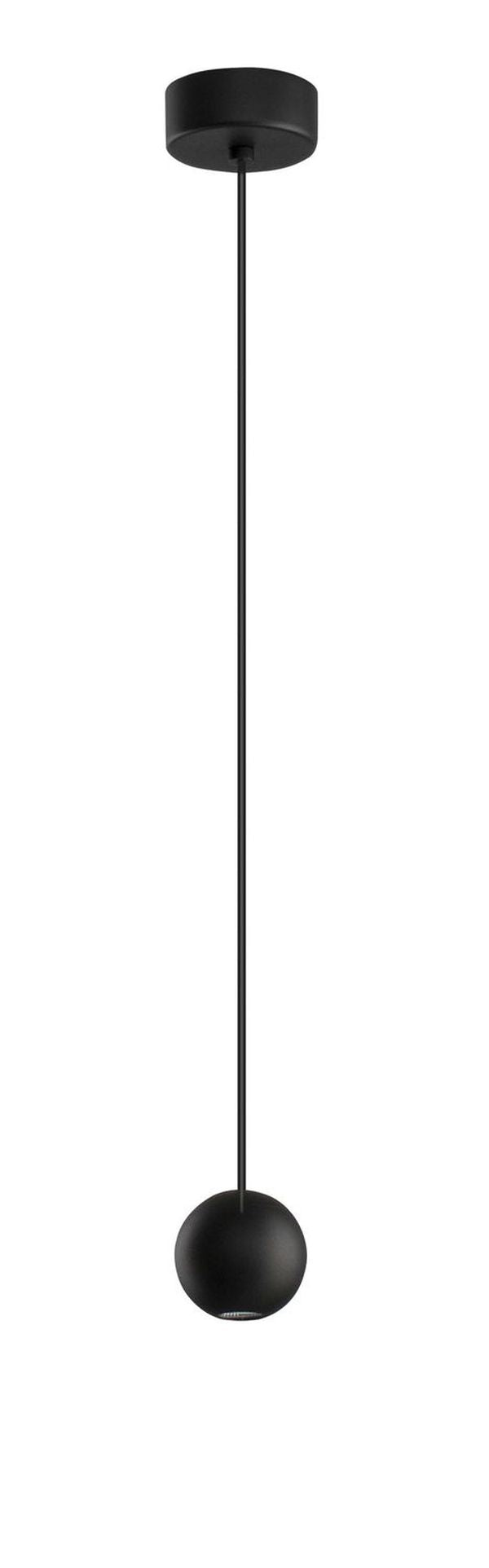 Suspension Nocci noire, H 158 cm