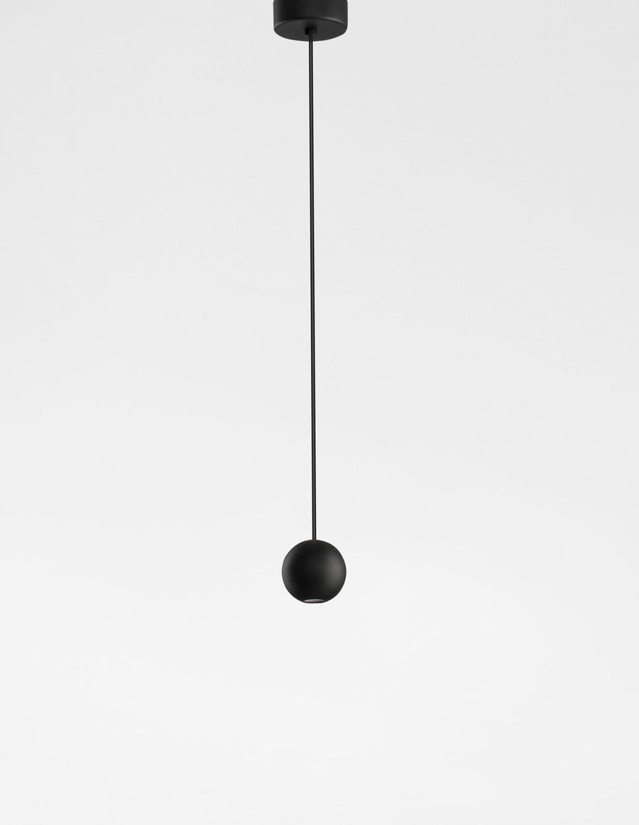 Suspension Nocci noire, H 158 cm