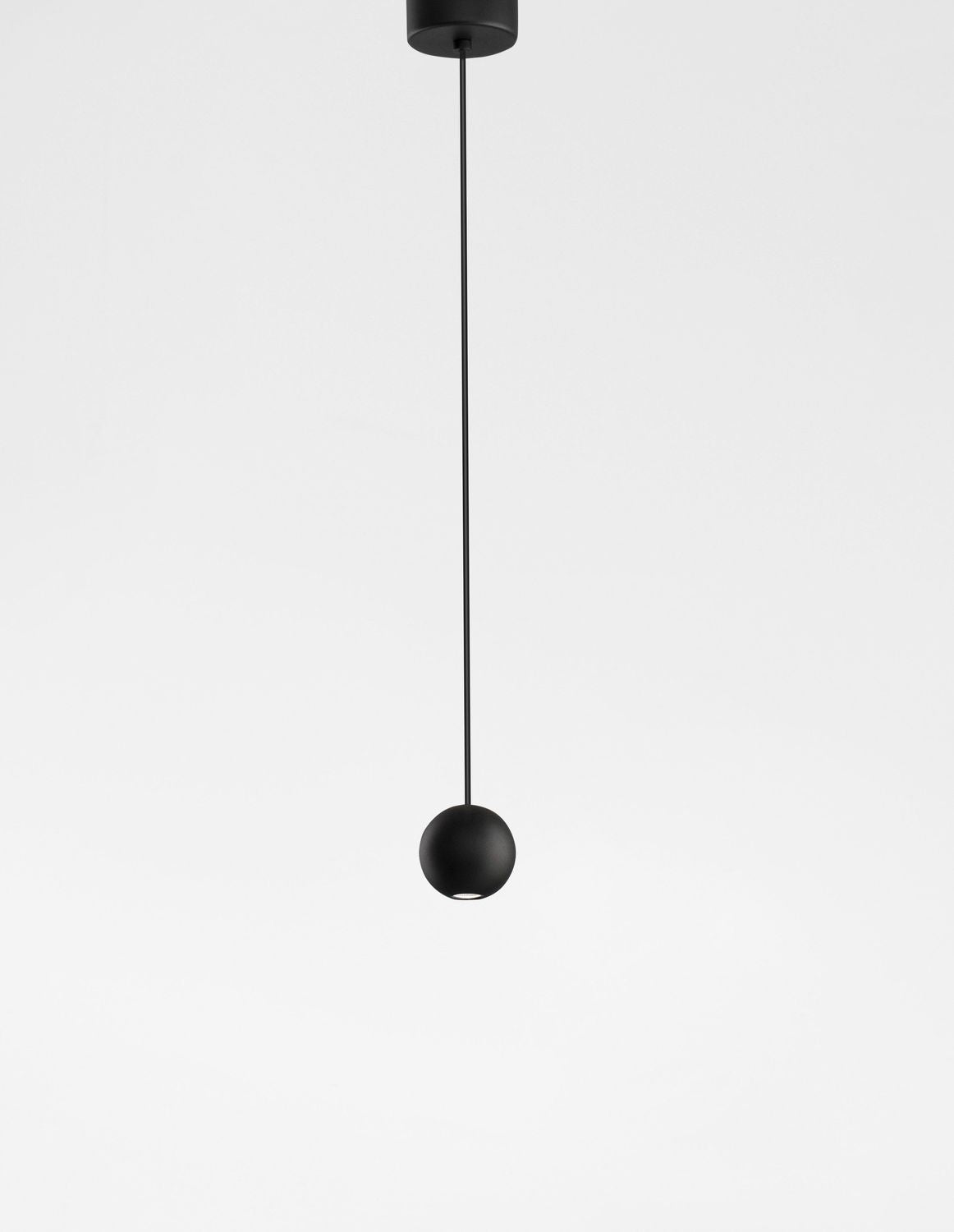 Suspension Nocci noire, H 158 cm