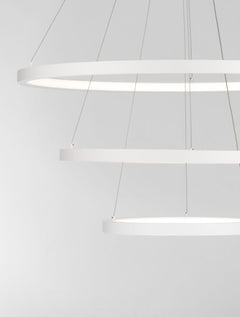 Suspension Empatia blanche, verre