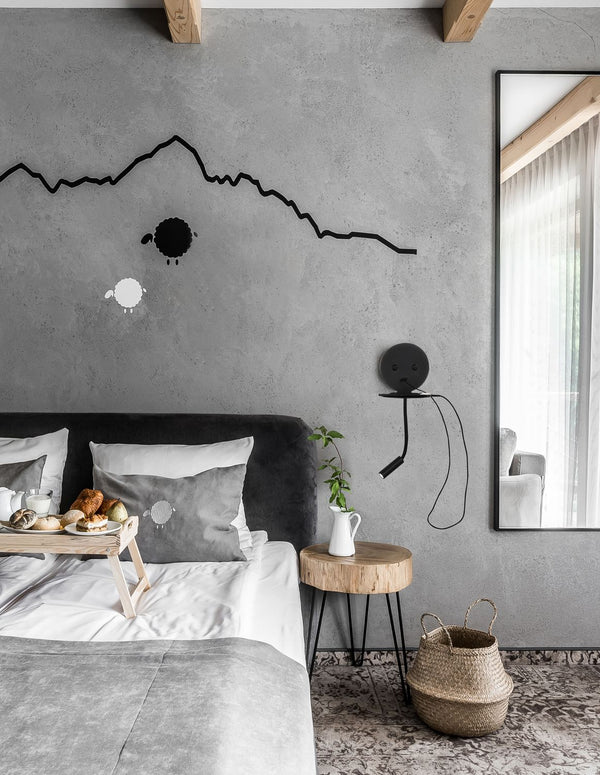 Applique murale Eclip noire