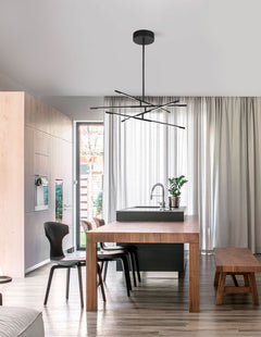 Suspension Raccio noire, L 84 cm