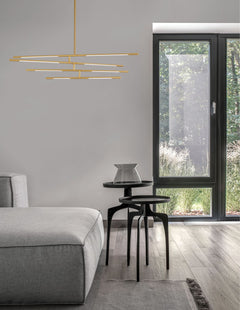 Suspension Raccio laiton, L 84 cm