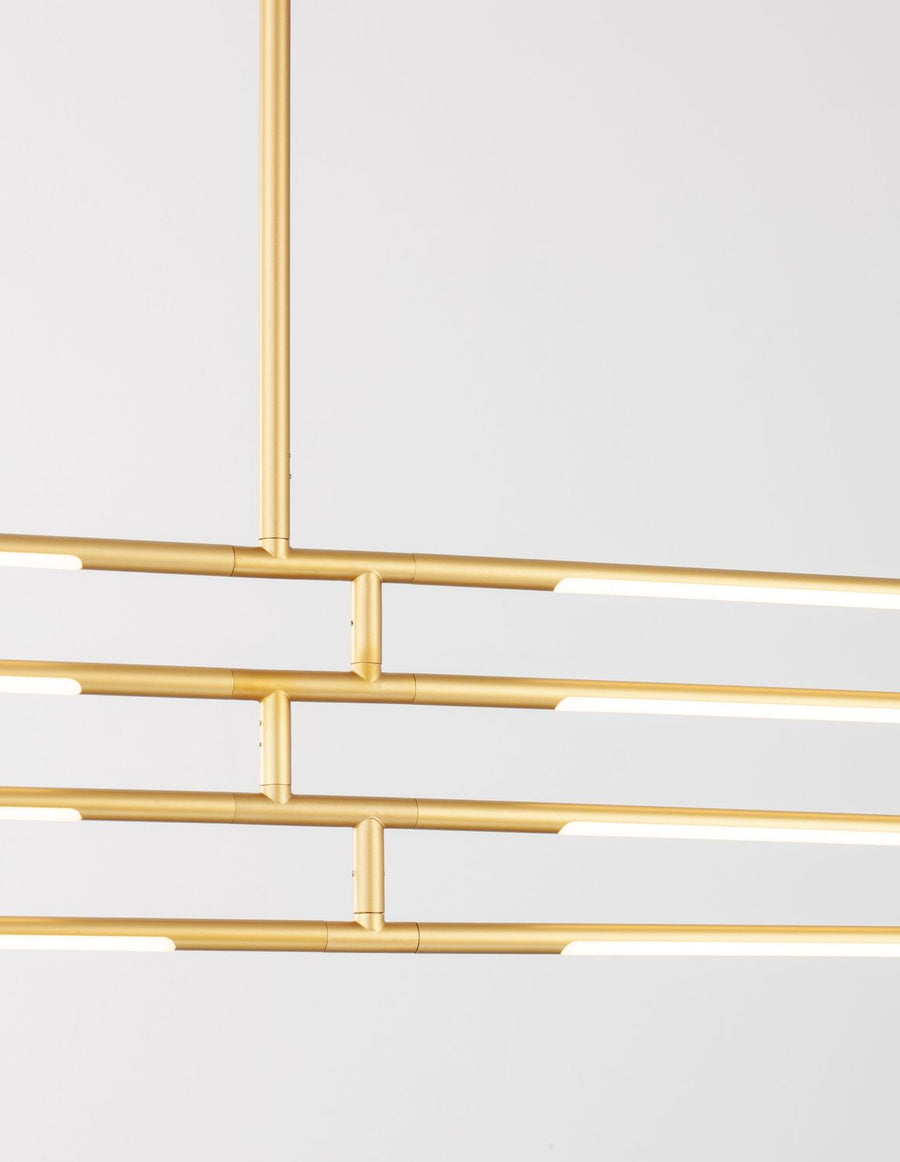 Suspension Raccio laiton, L 84 cm