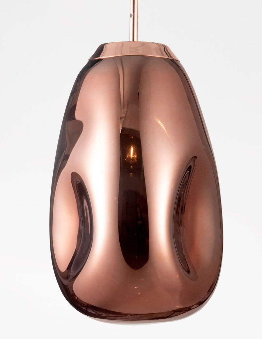 Suspension Lava cuivrée, verre (9190391)