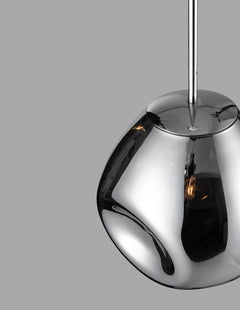 Suspension Lava chromée, verre (9190402)