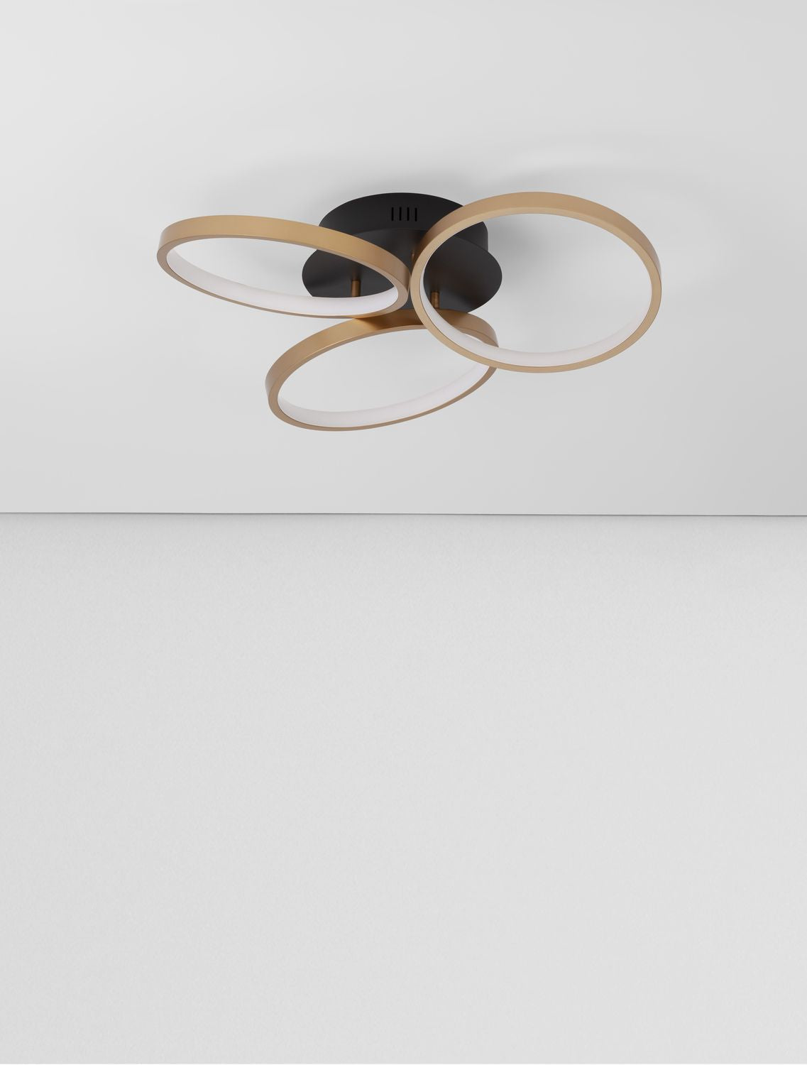 Plafonnier Elize noir, Ø 55 cm