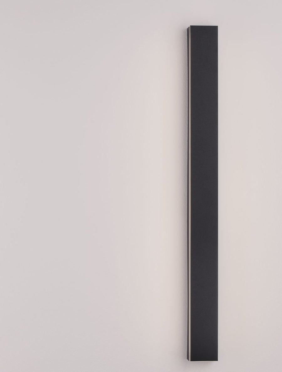 Applique murale Colby noire, H 60 cm