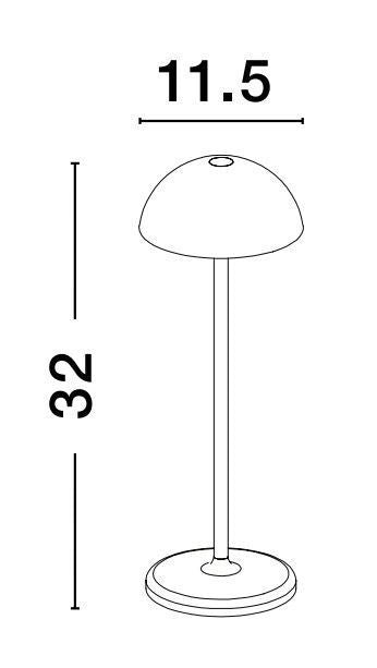 Lampe extérieure Rose noire