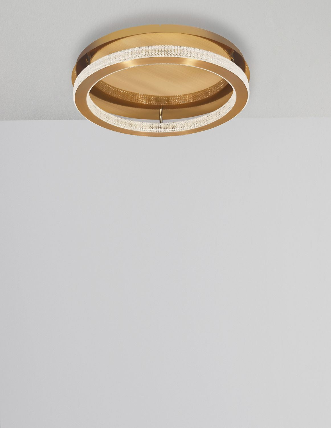 Plafonnier Fiore doré, Ø 40 cm