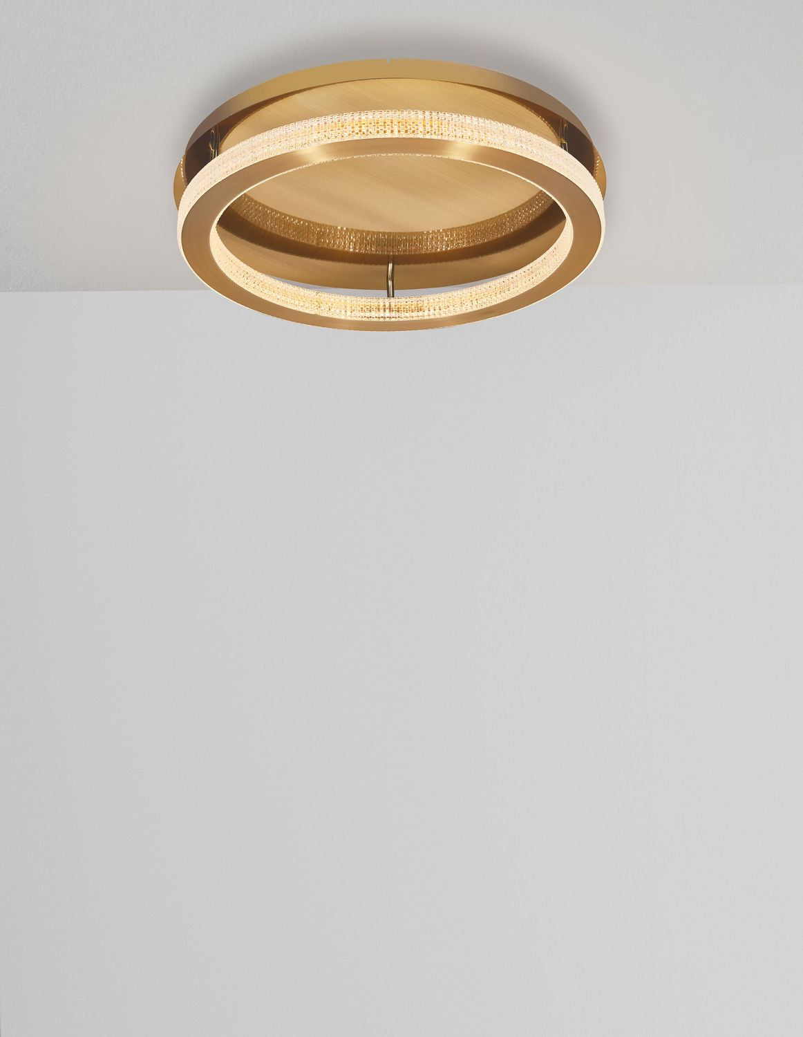 Plafonnier Fiore doré, Ø 40 cm