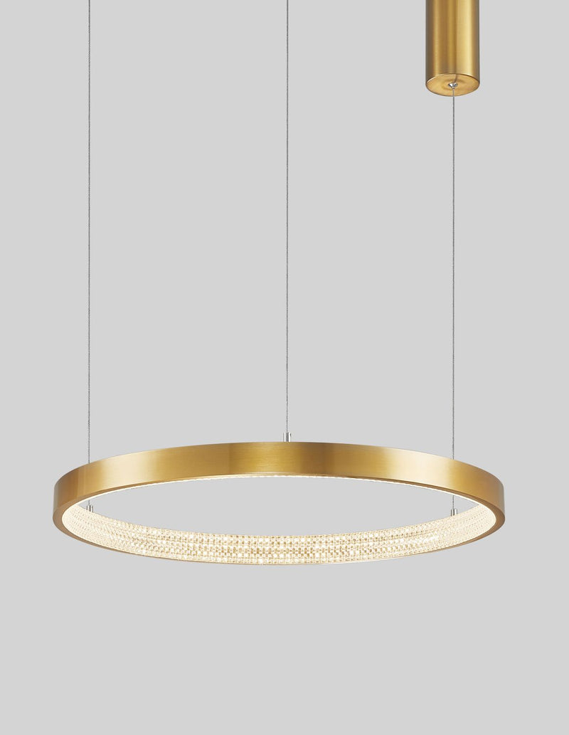 Suspension luminaire | Preston Dorée H 120 cm