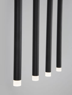 Suspension Trimle noire, H 180 cm