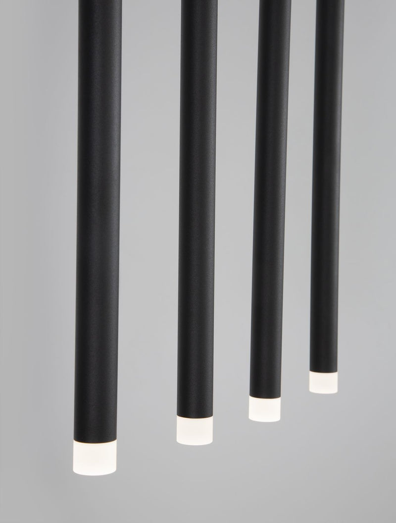 Suspension Trimle noire, H 180 cm