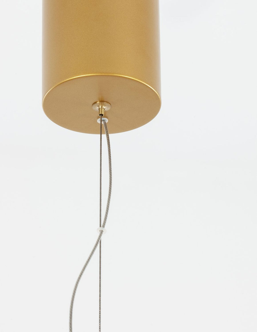 Suspension Sole dorée, H 330 cm