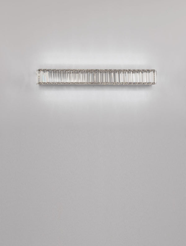 Applique murale Aurelia chromée, cristal