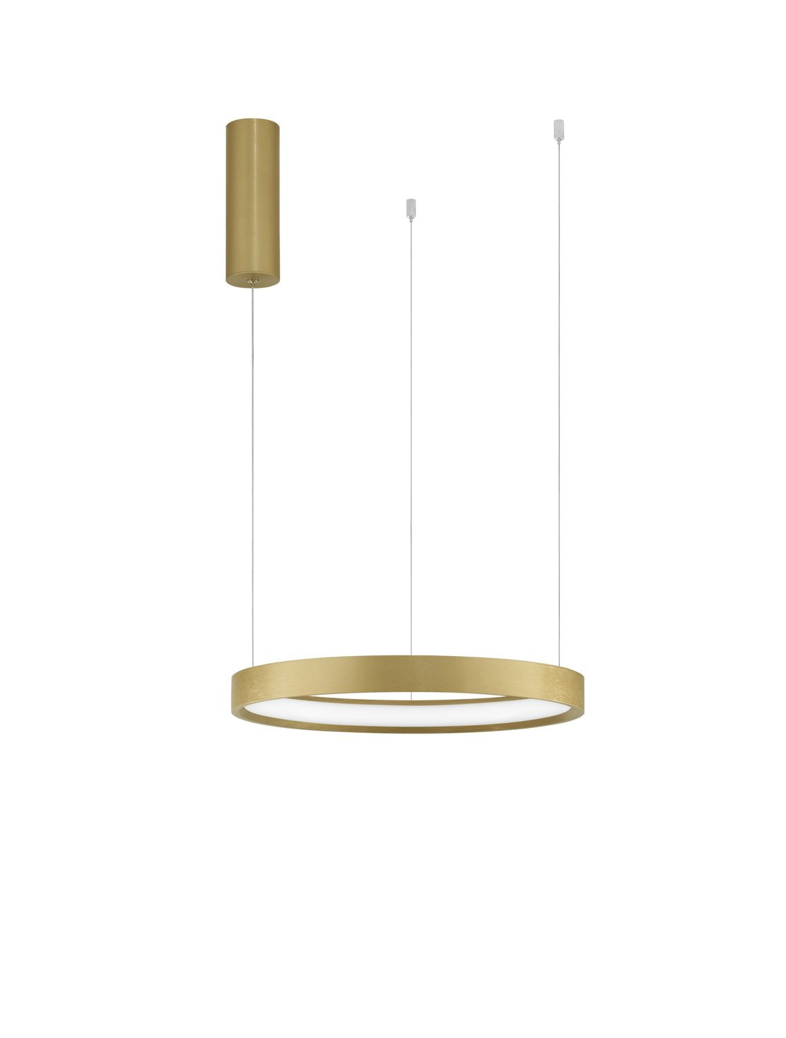 Produit seul de face sur fond blanc, anneau doré et rosace cylindrique