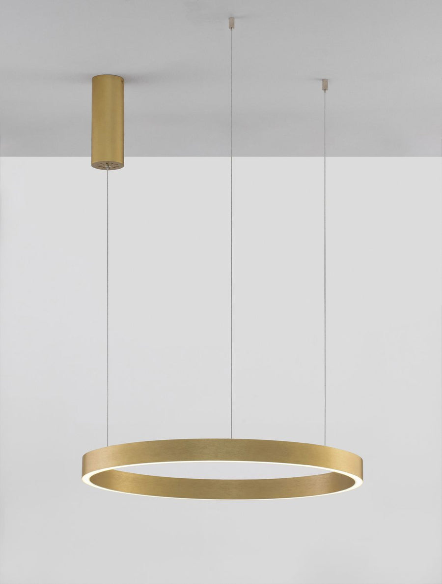 Suspension Elowen dorée, H 150 cm (9345661)