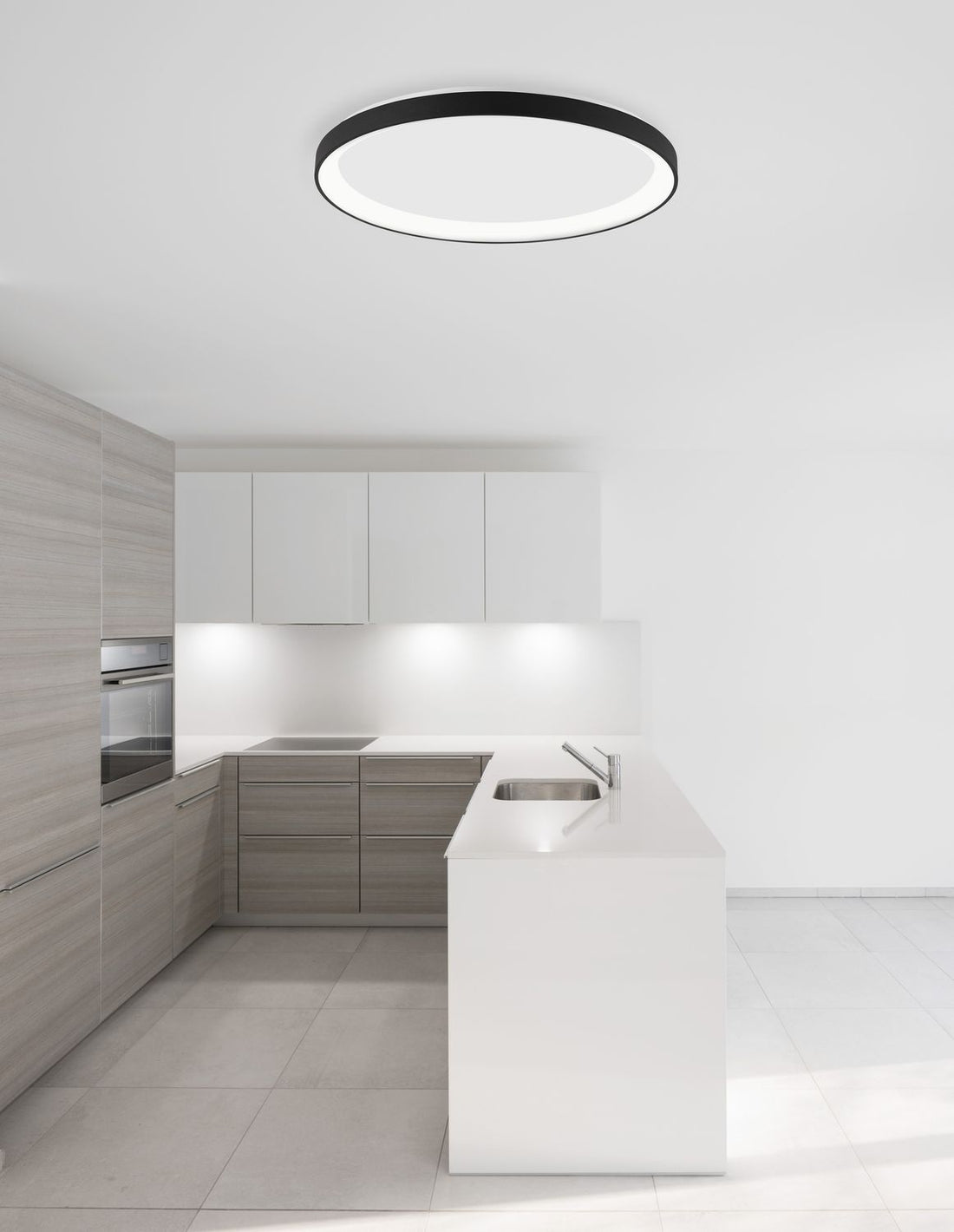 Plafonnier LED | Pertino Noir Ø 38 cm