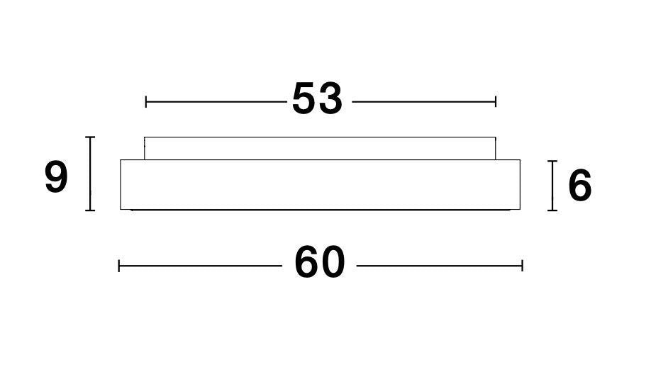 Plafonnier Rando Thin blanc, Ø 60 cm (9353852)