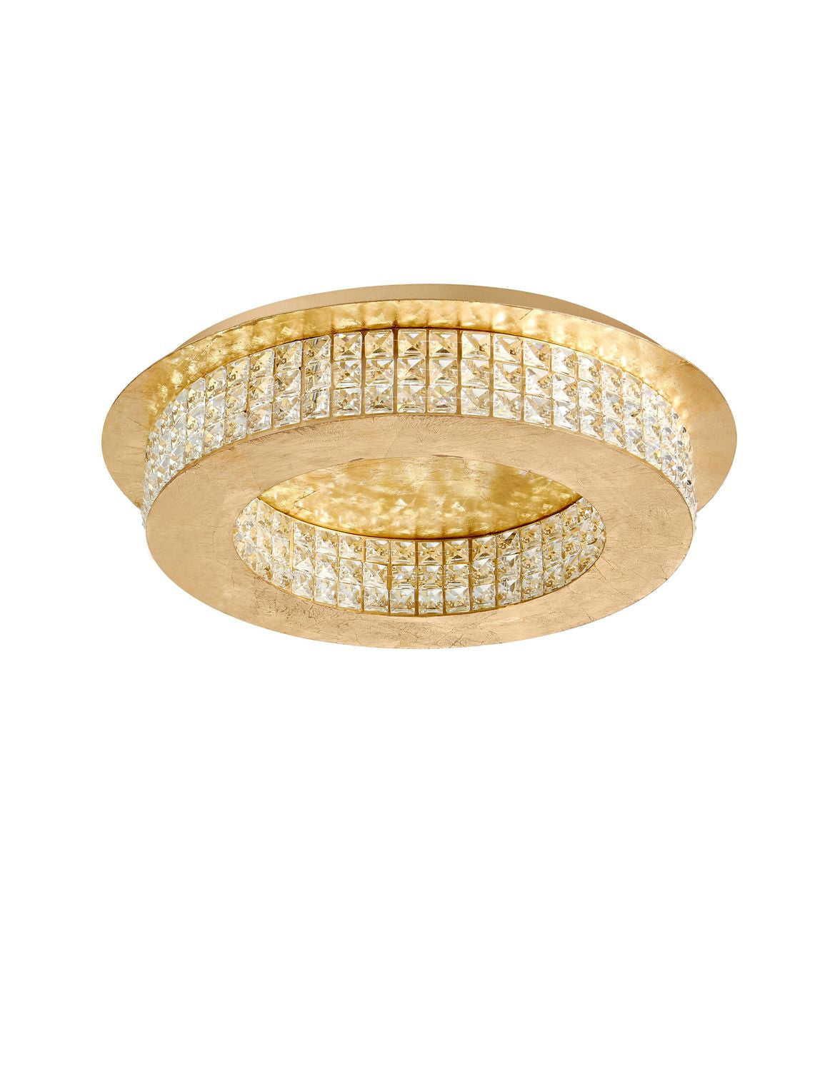 Plafonnier Zeffari doré, cristal