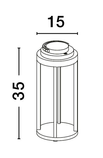 Lampadaire extérieur Mocha anthracite