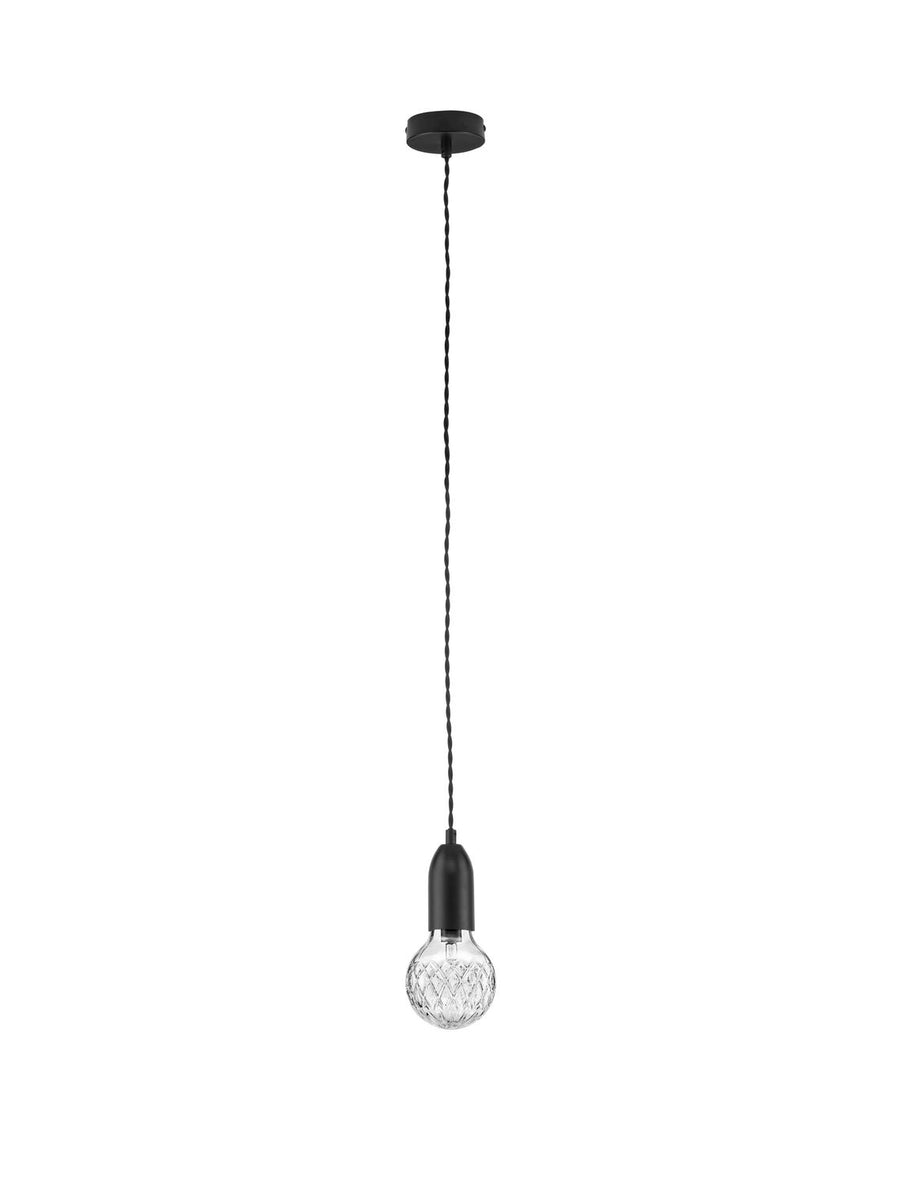 Suspension Veda noire, verre