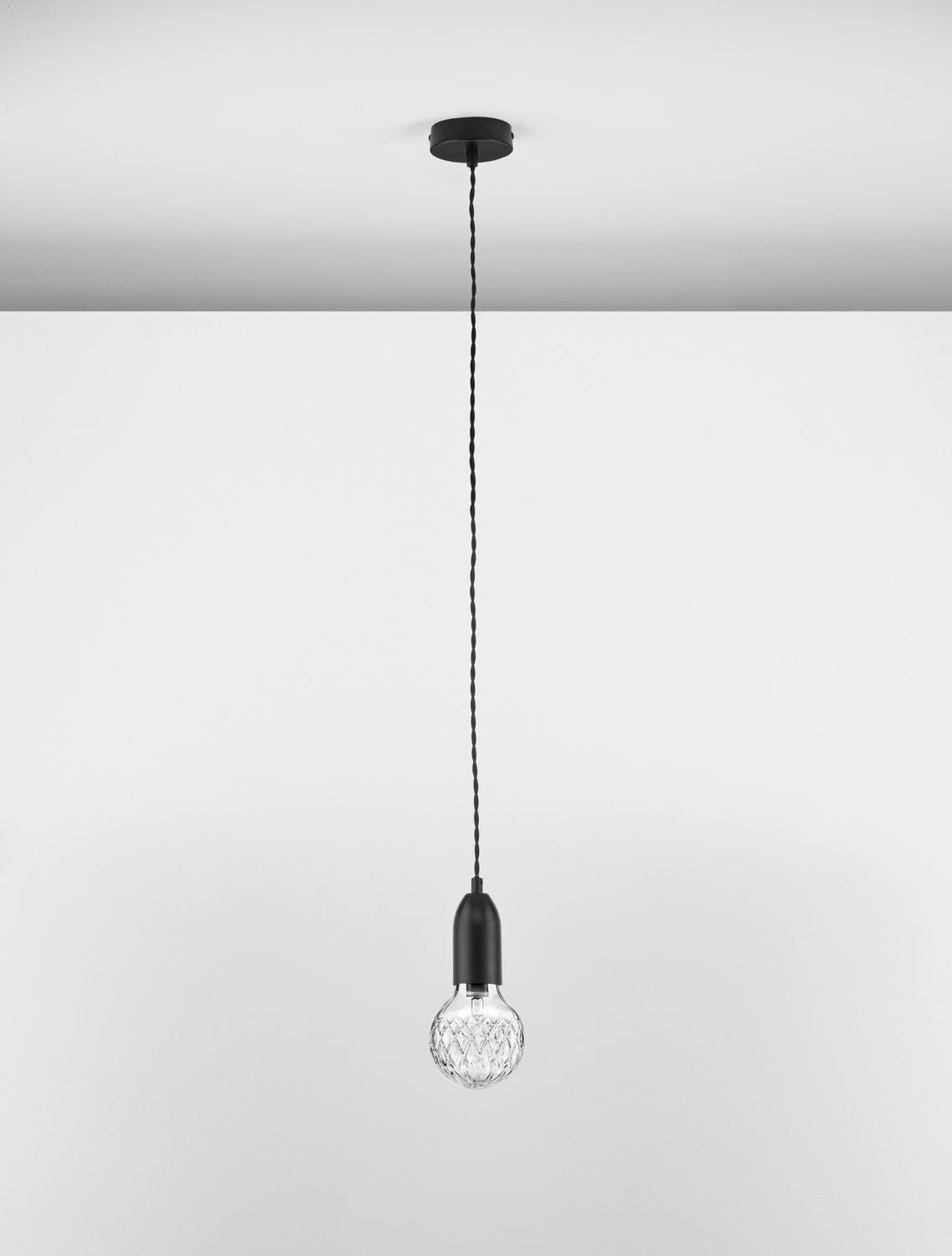 Suspension Veda noire, verre