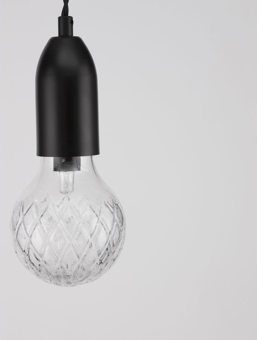Suspension Veda noire, verre