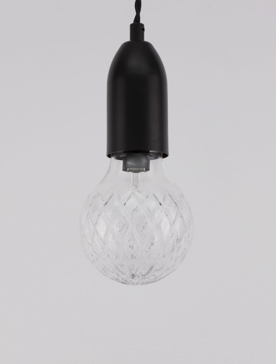 Suspension Veda noire, verre