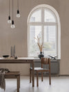 Suspension Veda 3 lumières noire, verre